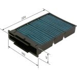 BOSCH 0 986 628 552 Innenraumfilter FILTER+