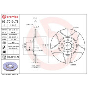 Brembo | Bremsscheibe | 09.7010.76