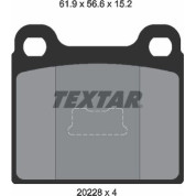 Textar | Bremsbelagsatz, Scheibenbremse | 2022803