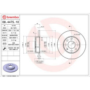 Brembo | Bremsscheibe | 08.4475.10