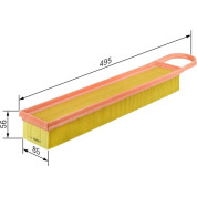 BOSCH | Luftfilter | F 026 400 050