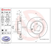 Brembo | Bremsscheibe | 09.7143.31