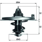 Mahle | Thermostat, Kühlmittel | TX 36 85D