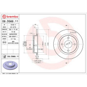 Brembo | Bremsscheibe | 08.D566.11