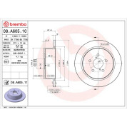 Brembo | Bremsscheibe | 08.A605.11