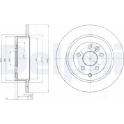 Delphi | Bremsscheibe | BG4124C