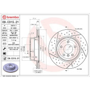 Brembo | Bremsscheibe | 09.C315.21