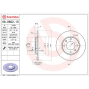 Brembo | Bremsscheibe | 08.9602.10