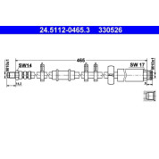 ATE | Bremsschlauch | 24.5112-0465.3