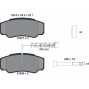 Textar | Bremsbelagsatz, Scheibenbremse | 2392103