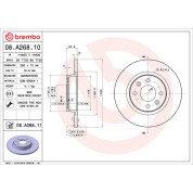 Brembo | Bremsscheibe | 08.A268.11