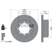 Textar | Bremsscheibe | 93117600