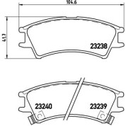 Brembo | Bremsbelagsatz, Scheibenbremse | P 30 011