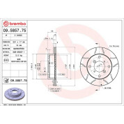 Brembo | Bremsscheibe | 09.5857.75