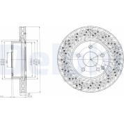 Delphi | Bremsscheibe | BG4142C