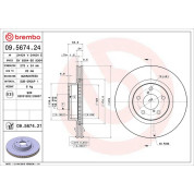 Brembo | Bremsscheibe | 09.5674.21
