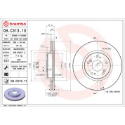 Brembo | Bremsscheibe | 09.C313.11