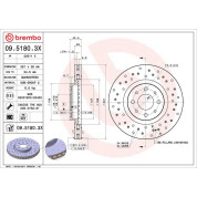 Brembo | Bremsscheibe | 09.5180.3X