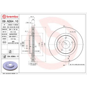 Brembo | Bremsscheibe | 09.N264.11