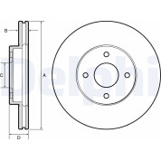 Delphi | Bremsscheibe | BG4454