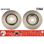 TRW | Bremsscheibe | DF4749S