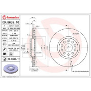 Brembo | Bremsscheibe | 09.B635.11