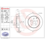 Brembo | Bremsscheibe | 08.C931.11