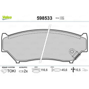 Valeo | Bremsbelagsatz, Scheibenbremse | 598533