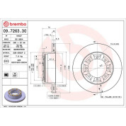 Brembo | Bremsscheibe | 09.7263.30