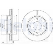 Delphi | Bremsscheibe | BG3987