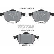 Textar | Bremsbelagsatz, Scheibenbremse | 2191102