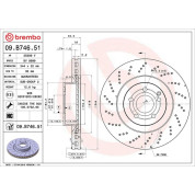 Brembo | Bremsscheibe | 09.B746.51