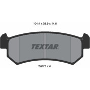 Textar | Bremsbelagsatz, Scheibenbremse | 2407101