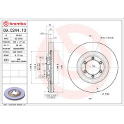 Brembo | Bremsscheibe | 09.C244.10