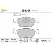 Valeo | Bremsbelagsatz, Scheibenbremse | 598308