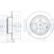 Delphi | Bremsscheibe | BG4169