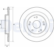 Delphi | Bremsscheibe | BG4773C