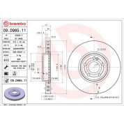 Brembo | Bremsscheibe | 09.D985.11