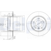 Delphi | Bremsscheibe | BG3948C