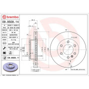 Brembo | Bremsscheibe | 09.9508.11