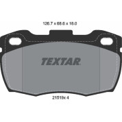 Textar | Bremsbelagsatz, Scheibenbremse | 2151901