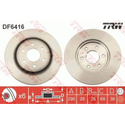 TRW | Bremsscheibe | DF6416