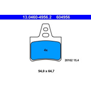ATE | Bremsbelagsatz, Scheibenbremse | 13.0460-4956.2