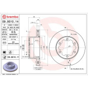 Brembo | Bremsscheibe | 09.9510.11