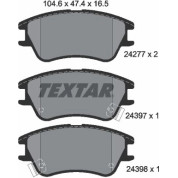 Textar | Bremsbelagsatz, Scheibenbremse | 2427701