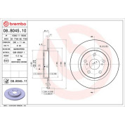 Brembo | Bremsscheibe | 08.B045.11