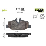 Valeo | Bremsbelagsatz, Scheibenbremse | 872008