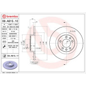 Brembo | Bremsscheibe | 08.A615.11