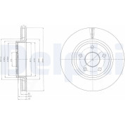 Delphi | Bremsscheibe | BG9058