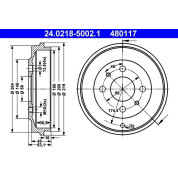 ATE | Bremstrommel | 24.0218-5002.1